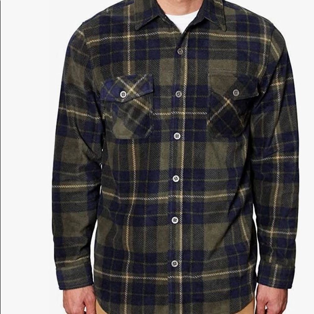 Freedom Foundry Plaid Fleece Button Down Shirt Size XXL